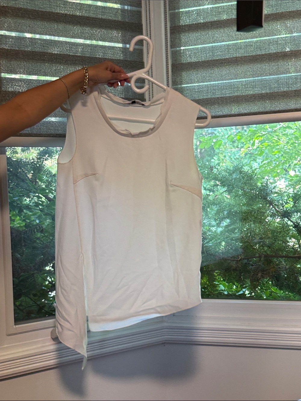 Women’s Sleeveless Crewneck Top - Cream